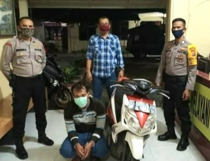 Polsek Langsa Timur Berhasil Bekuk Pelaku Curanmor di Kantor Geuchik Sidodadi Langsa