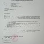 Picture: The report letter had submited to the ministry of state secretary offici.